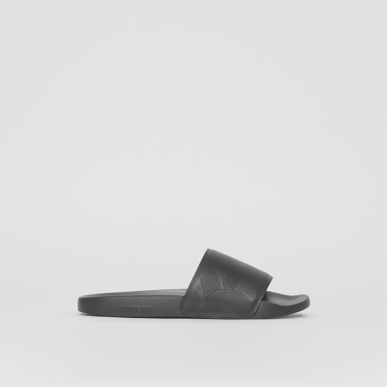 Perforated Monogram Leather Slides - 1