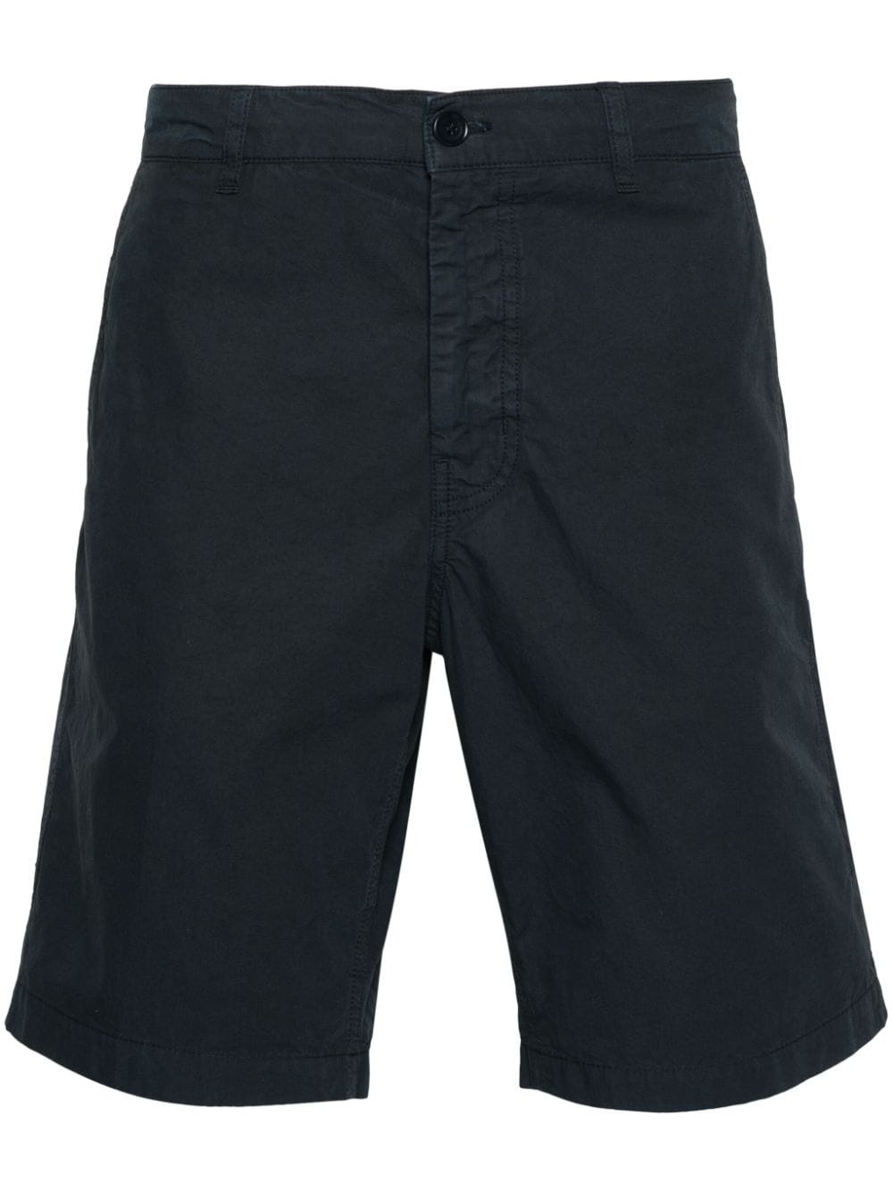 pressed-crease cotton shorts - 1