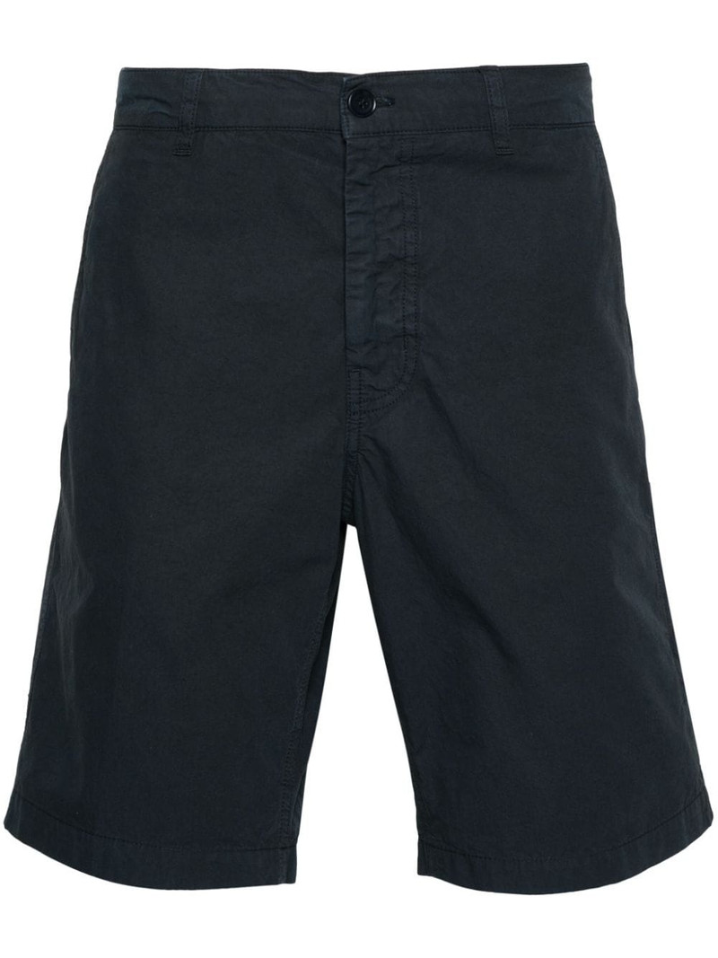 pressed-crease cotton shorts 1