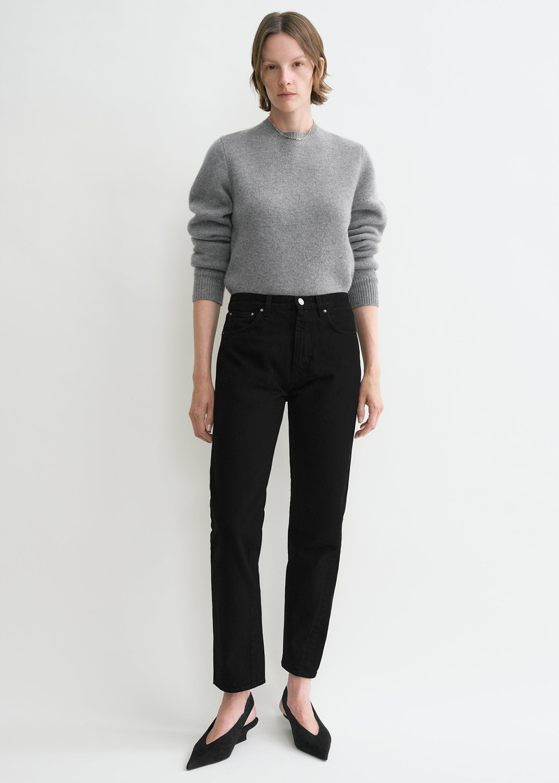 Totême Twisted seam denim black outlook