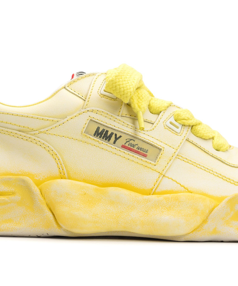 "PARKER" OG Sole Faded Effect Leather Low-top Sneaker 32