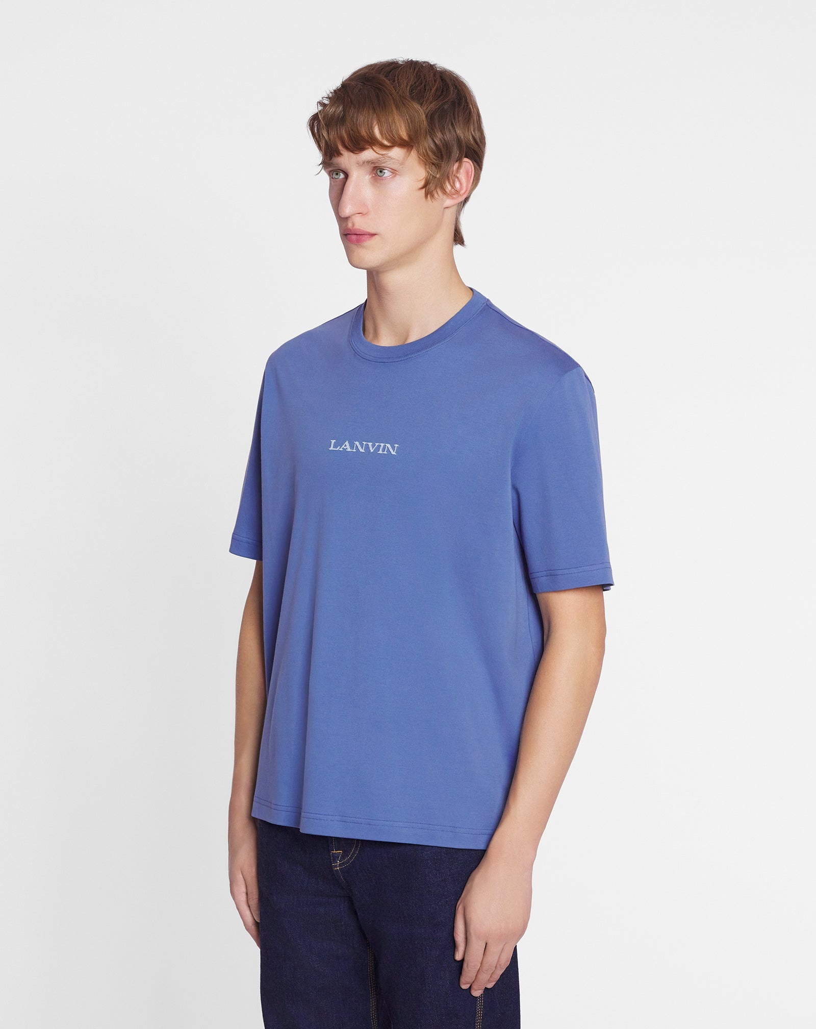 LANVIN EMBROIDERED STRAIGHT FIT T-SHIRT - 3