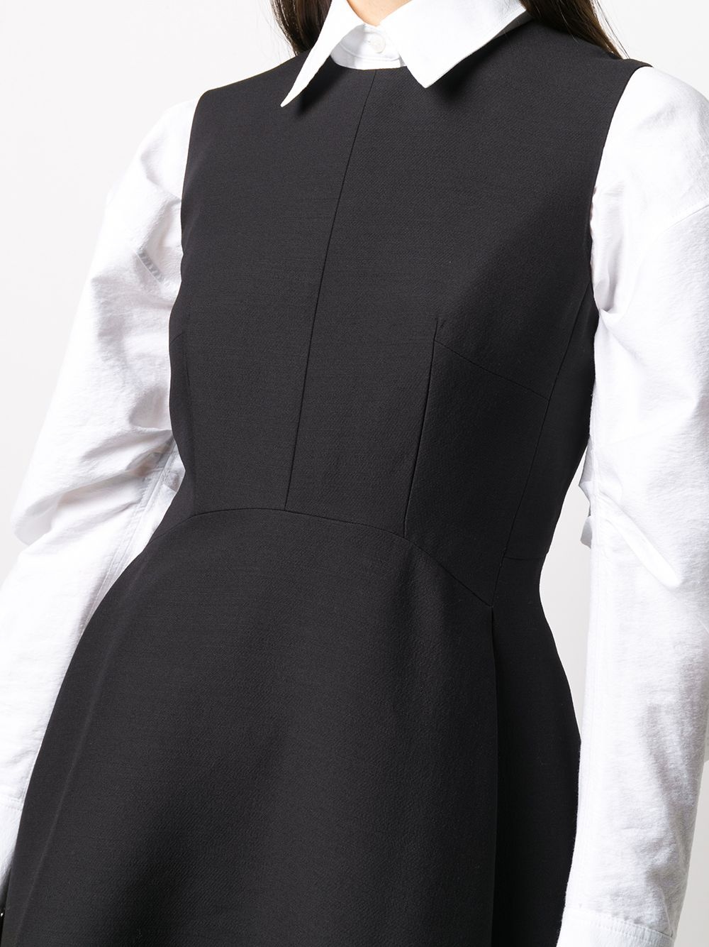 sleeveless flared dress - 5