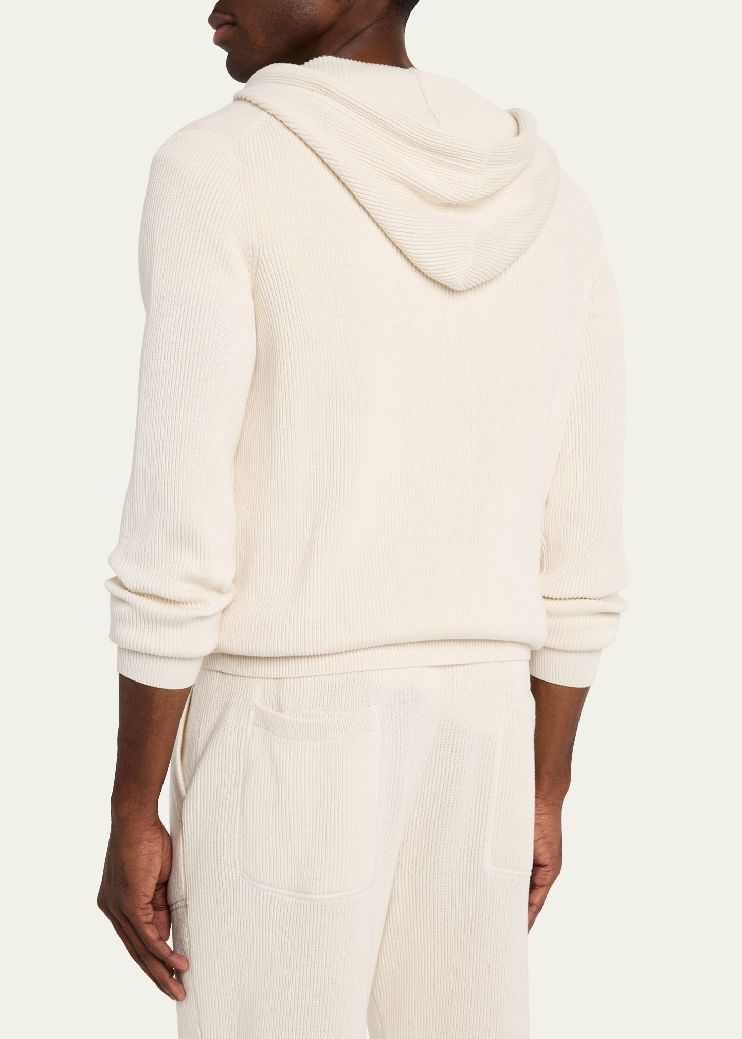 Men's Ribbed Full-Zip Hoodie - 3