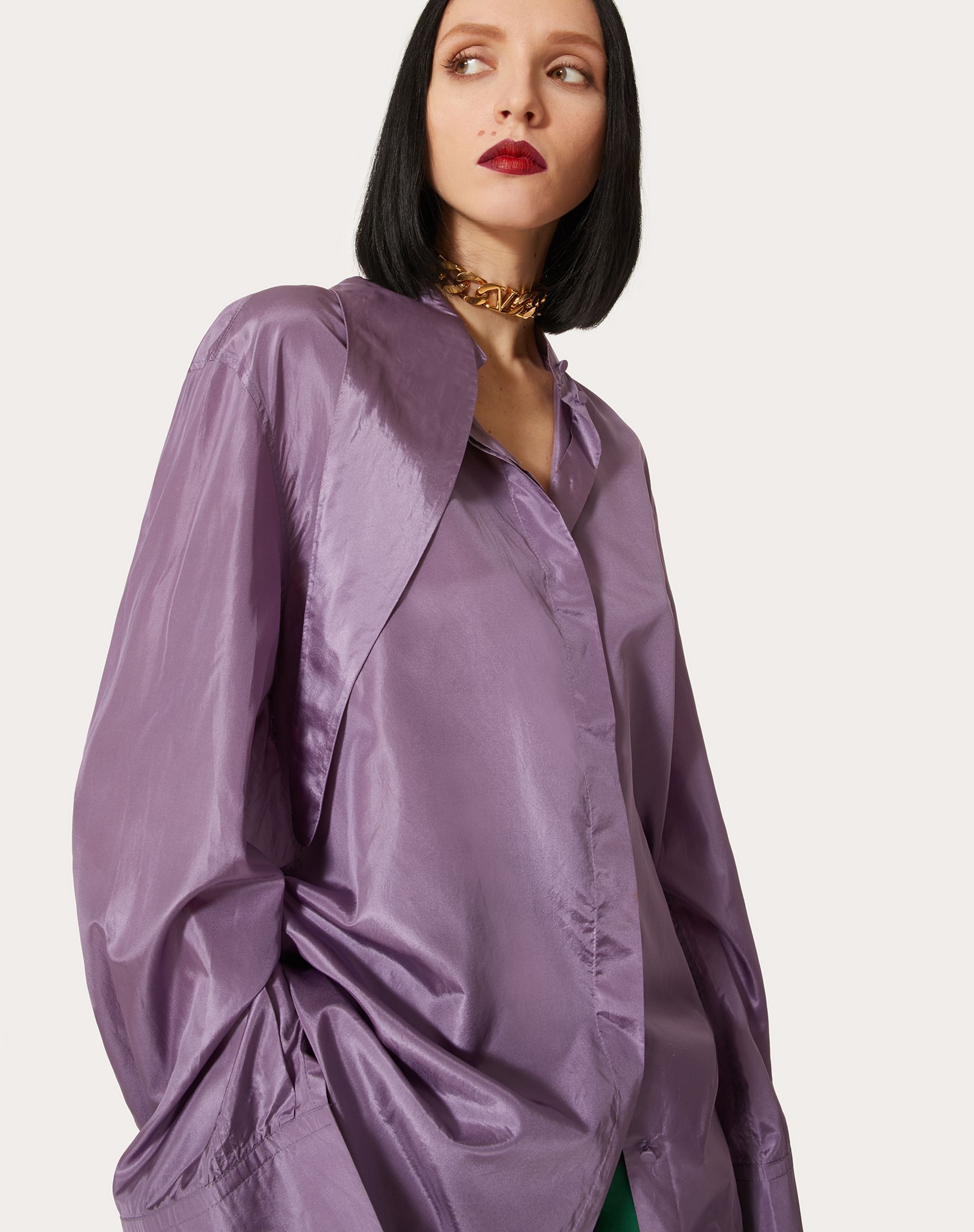 WASHED TAFFETA SHIRT - 5