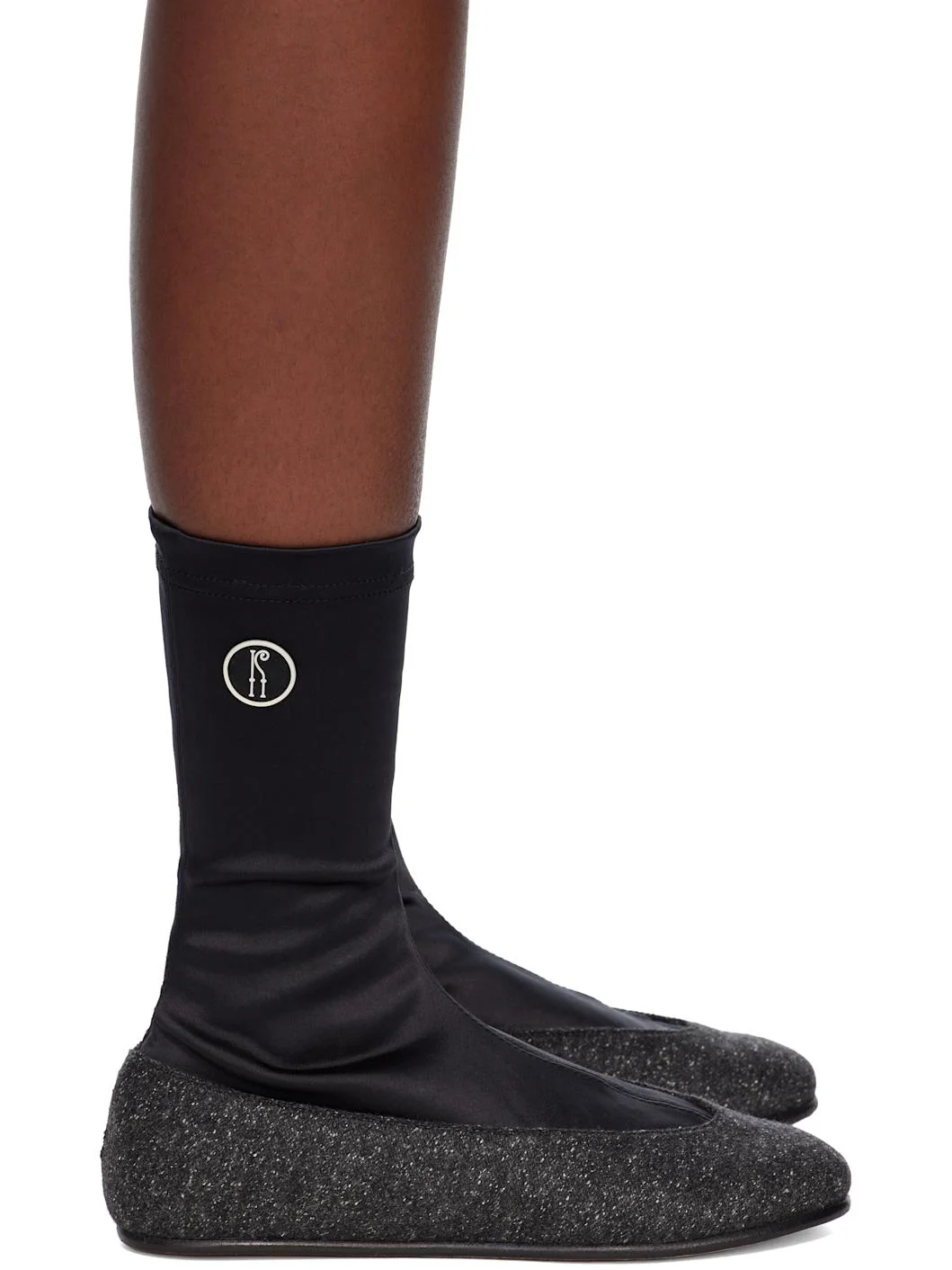 Black & Gray Proxima Low Ballerina Boots - 1