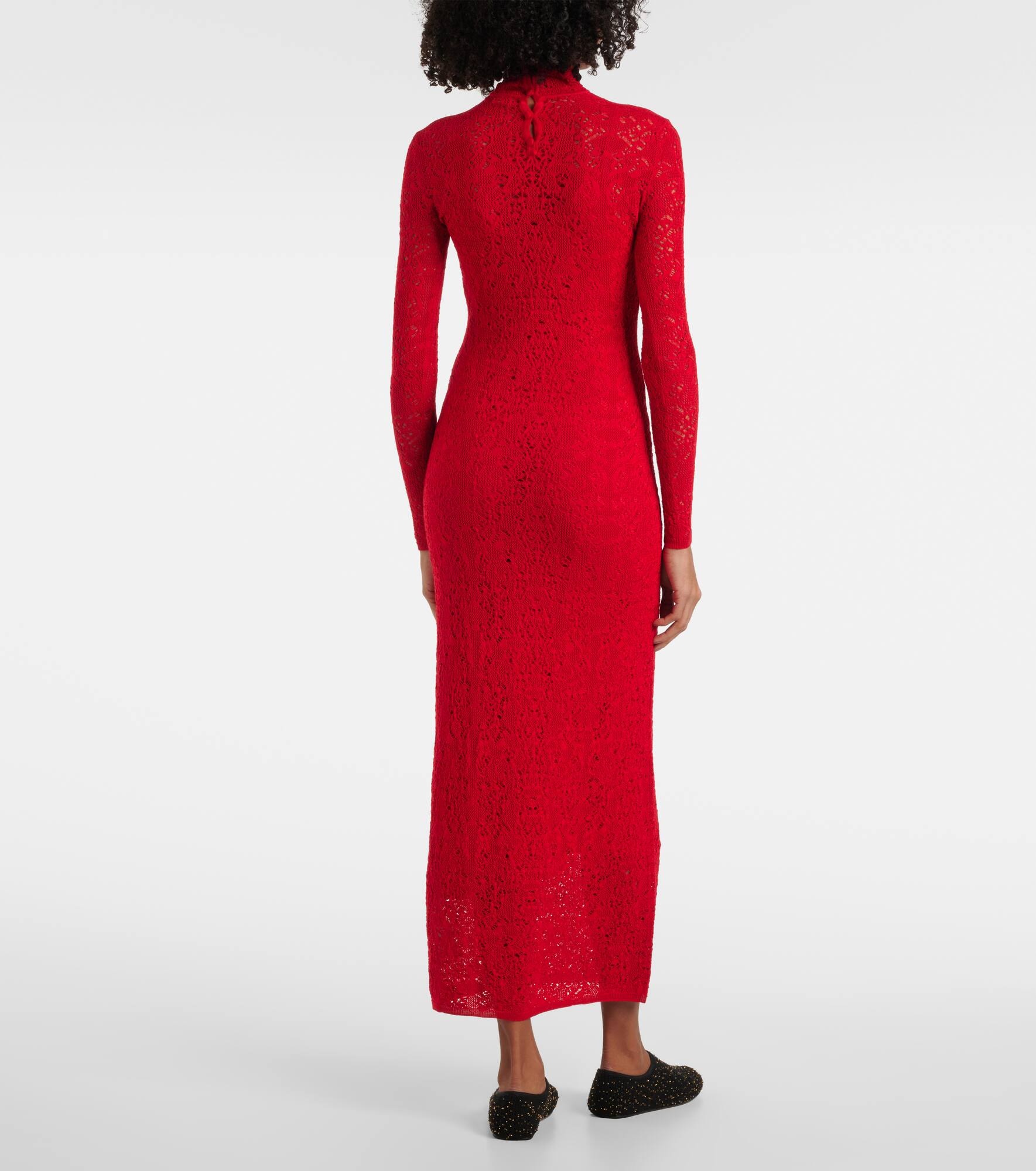 Lethe pointelle wool and silk maxi dress - 3
