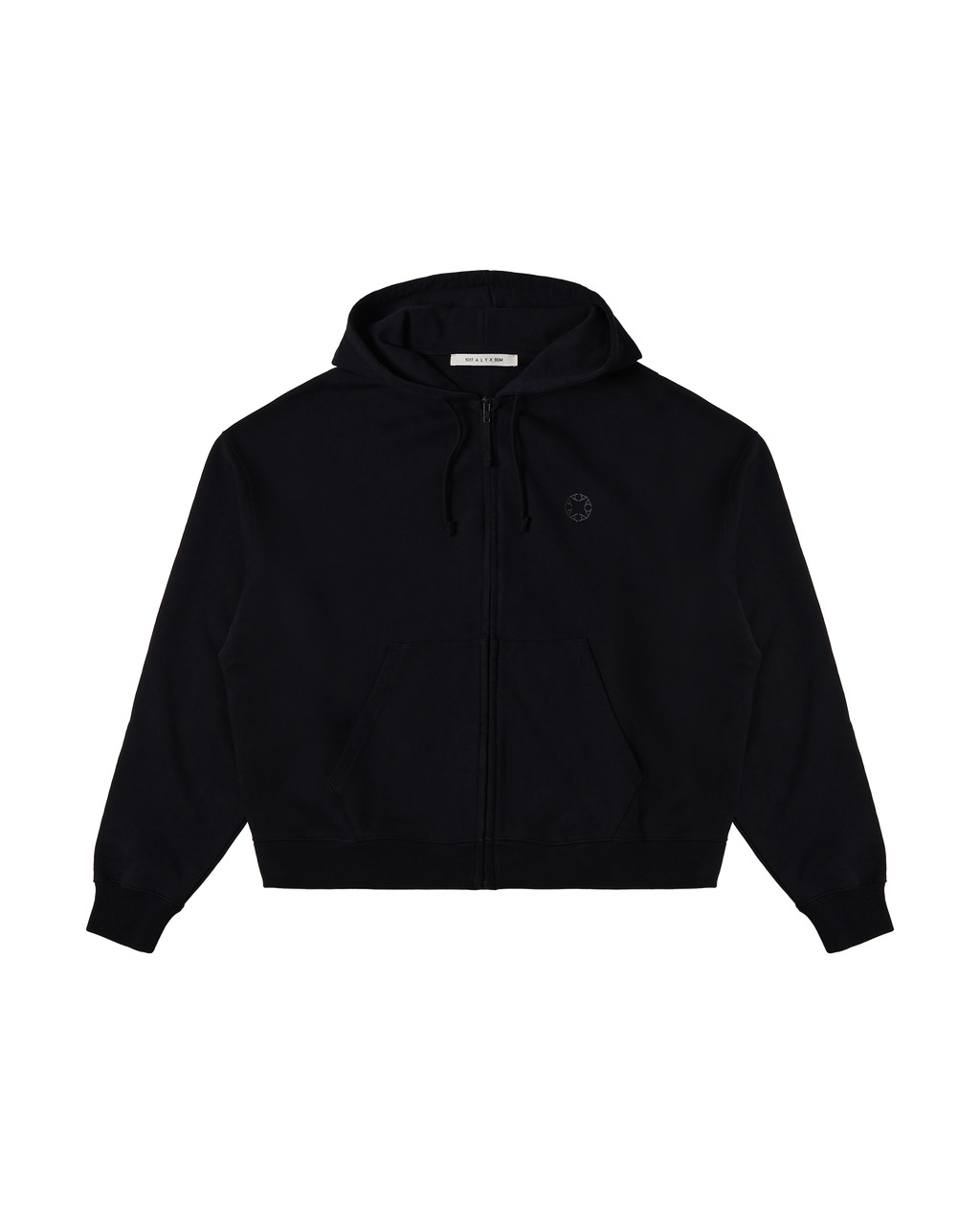 1017 ALYX 9SM BLACK BOXY ZIP-UP HOODIE | REVERSIBLE