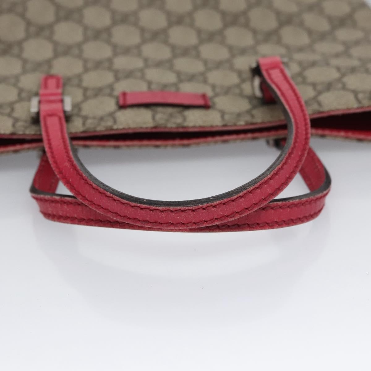 GUCCI GG Supreme Tote Bag Pvc Leather Beige Pink - 7