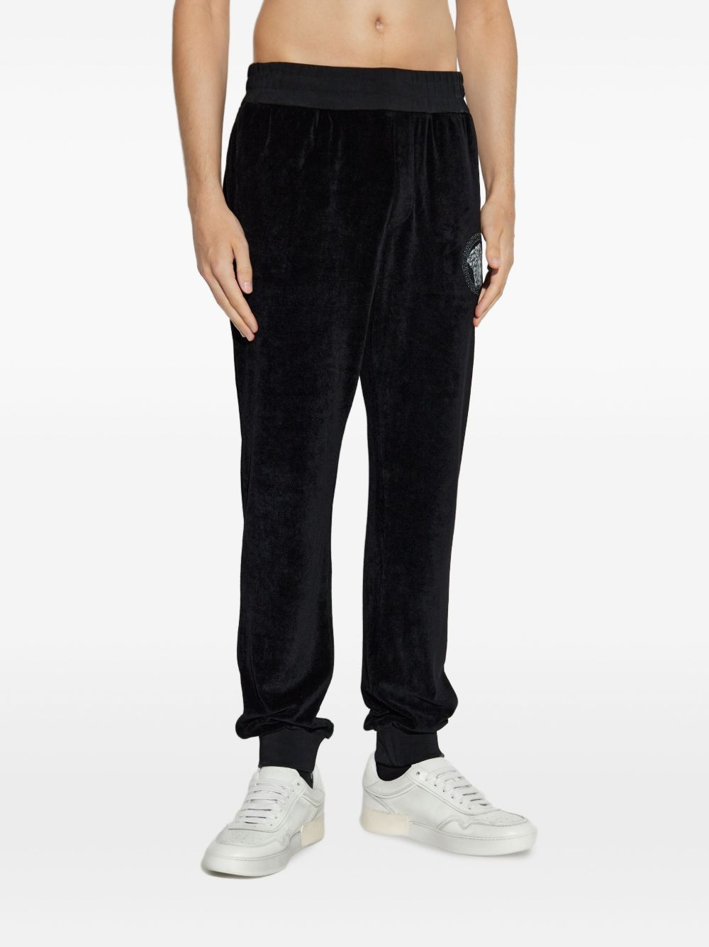 Medusa-embroidered track pants - 3