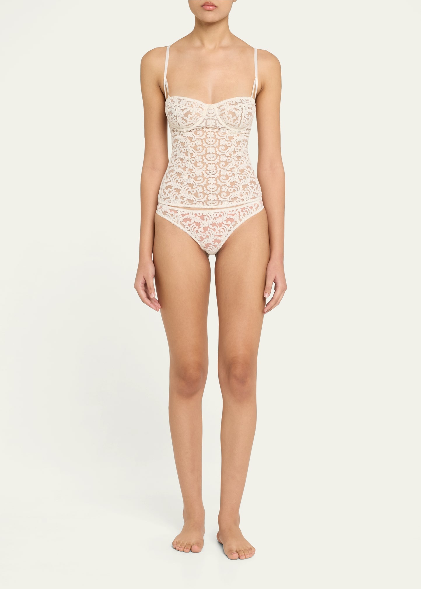 Lola Embroidered Corset Panty - 2