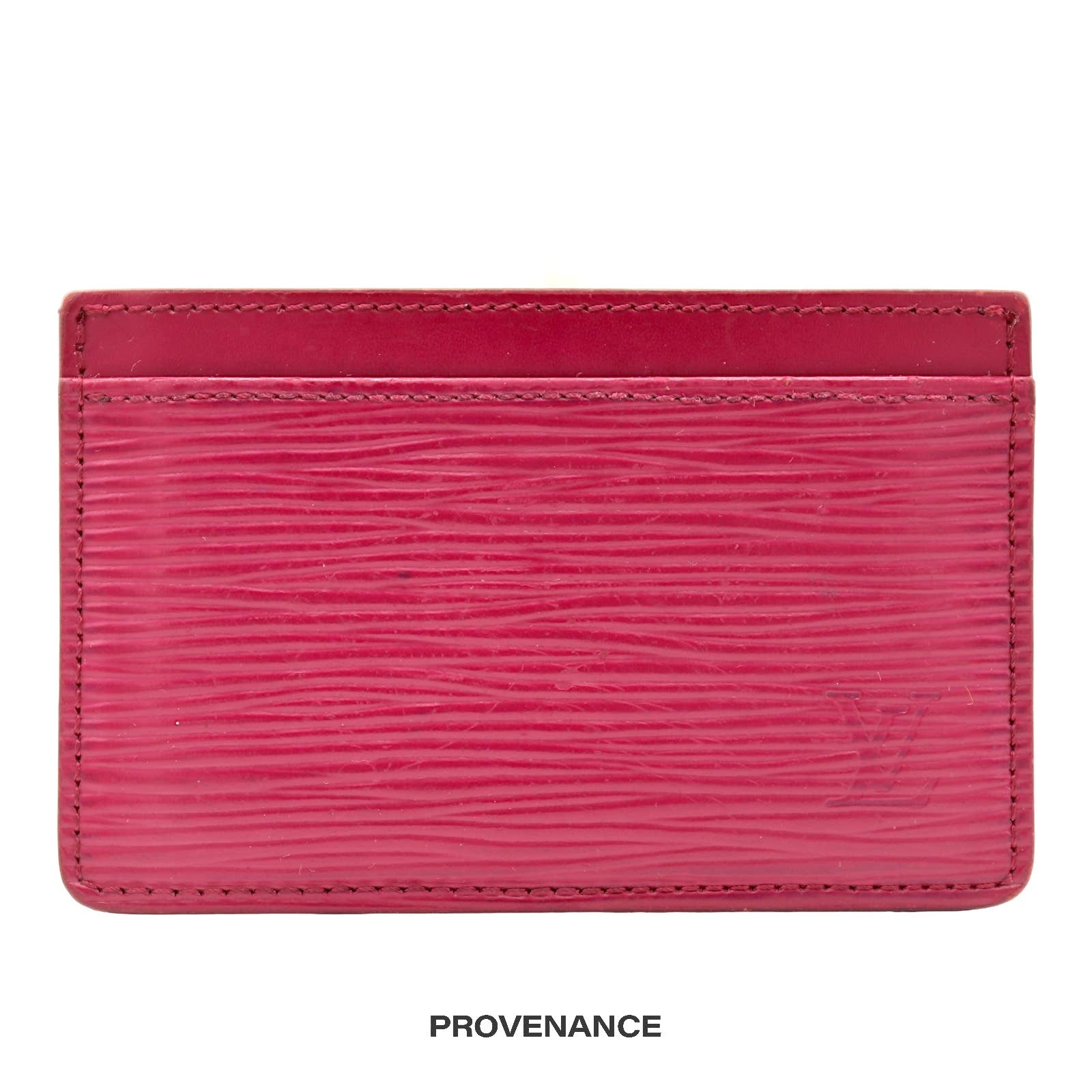 Louis Vuitton Card Holder Wallet - Fuchsia Epi Leather - 2