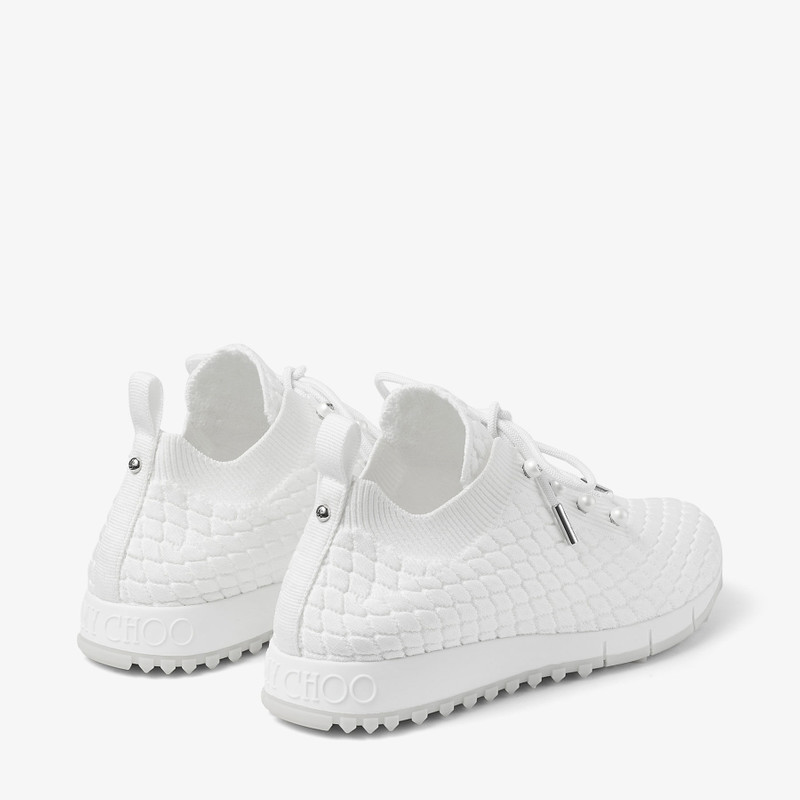 JIMMY CHOO Veles
White Textured Knit Trainers outlook