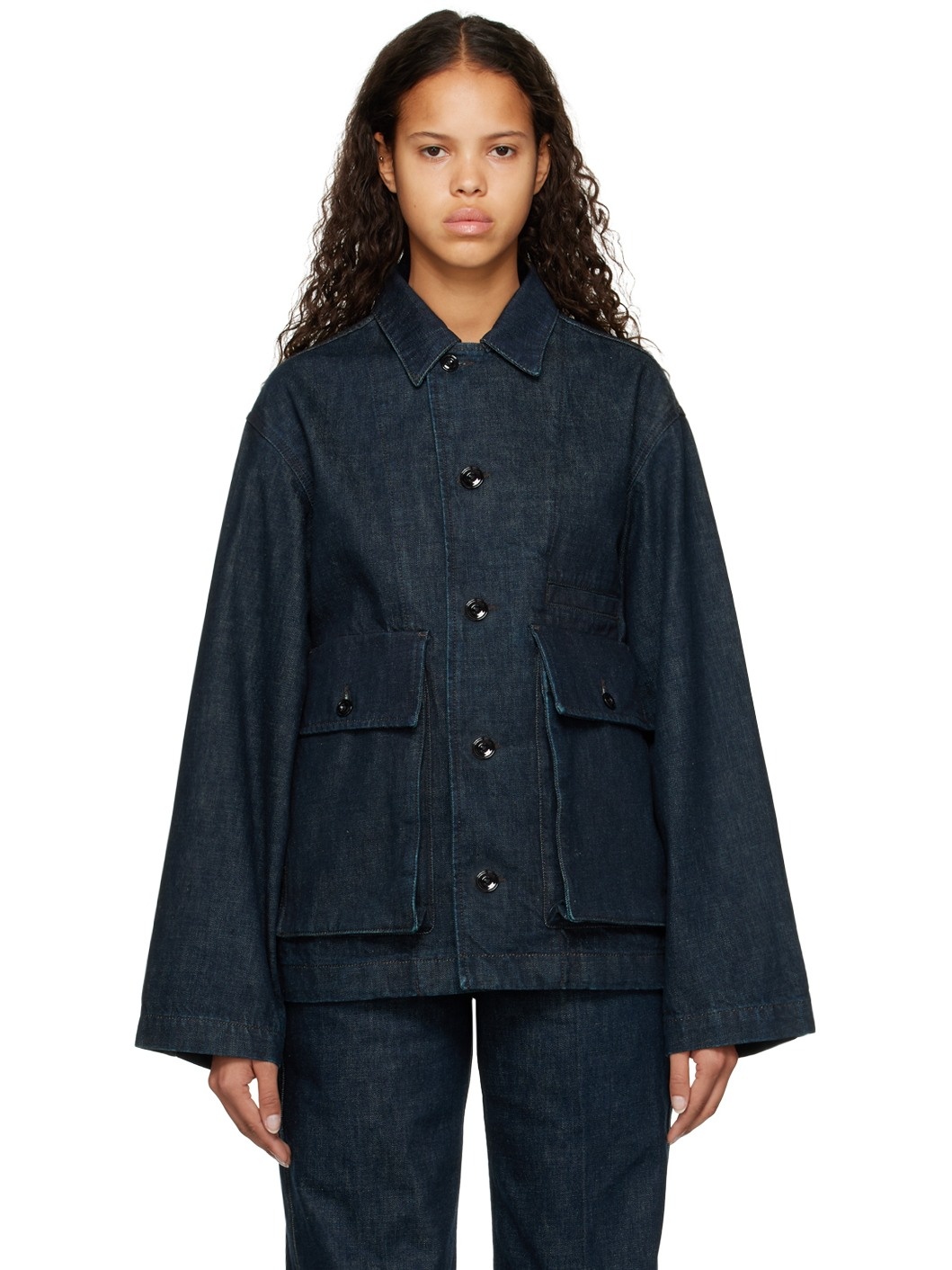 Indigo Boxy Denim Jacket - 1