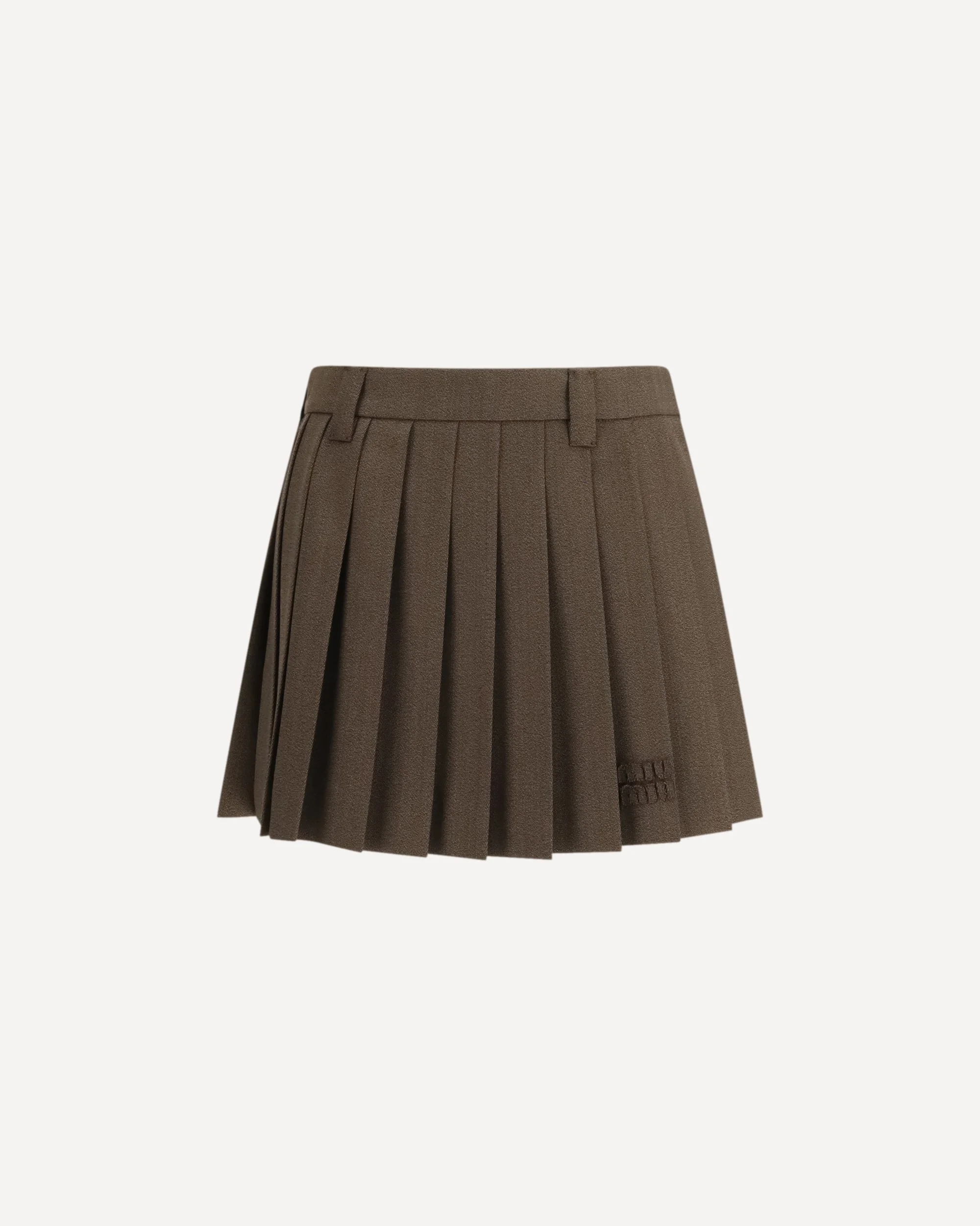 Pleated Miniskirt - 1