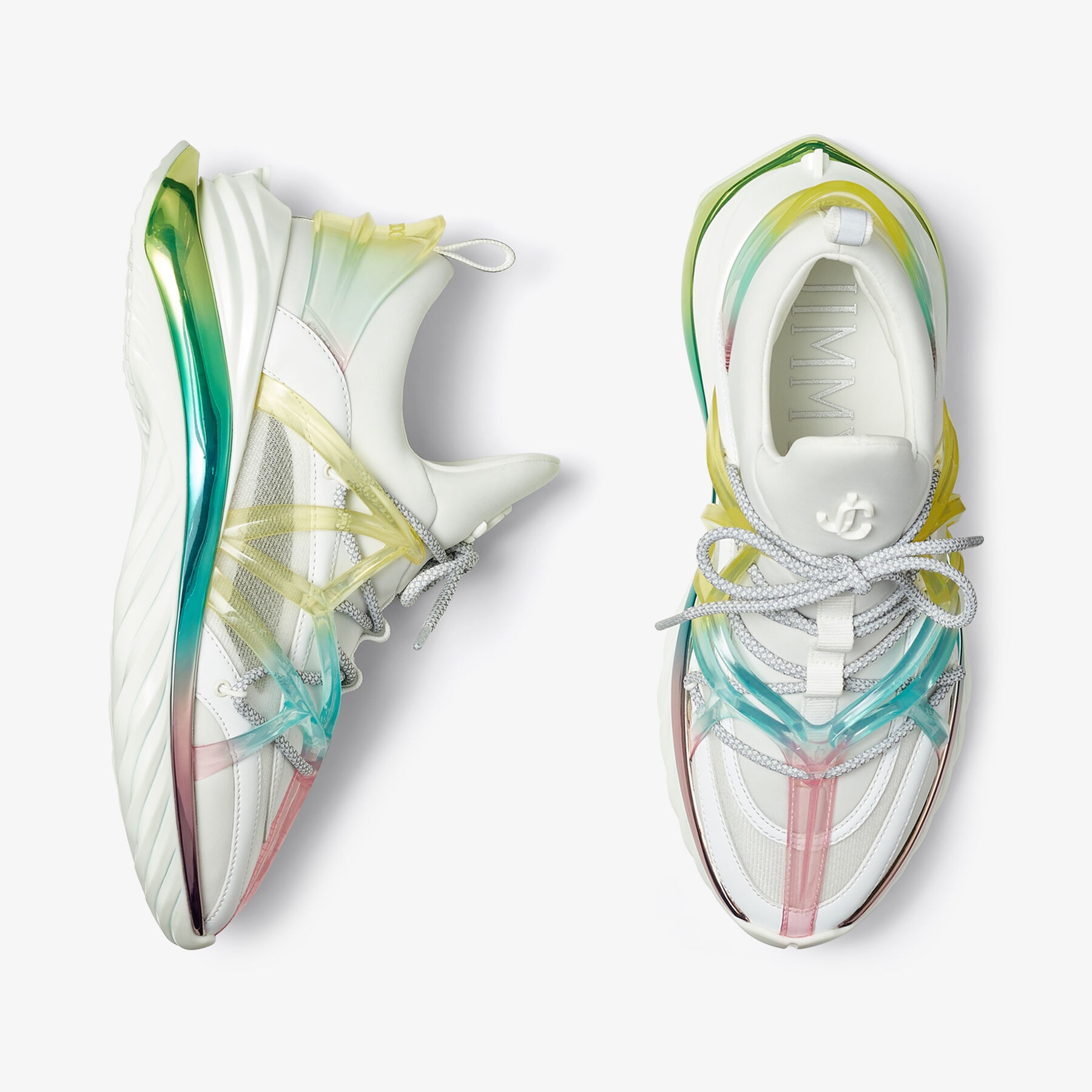 Cosmos/F
Unicorn Mix Neoprene and Mesh Low-Top Trainers - 6