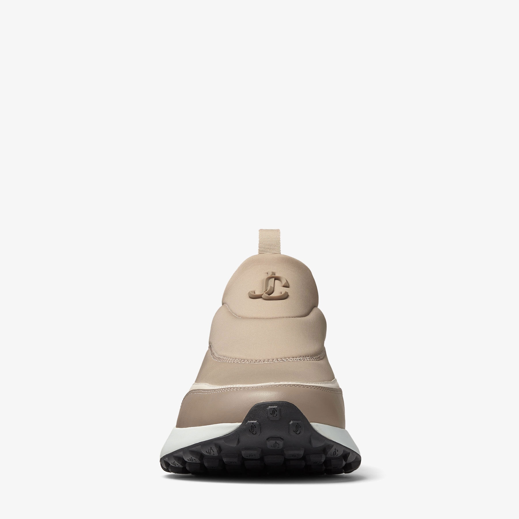 Memphis/m
Stone Neoprene and Leather Low Top Trainers - 3