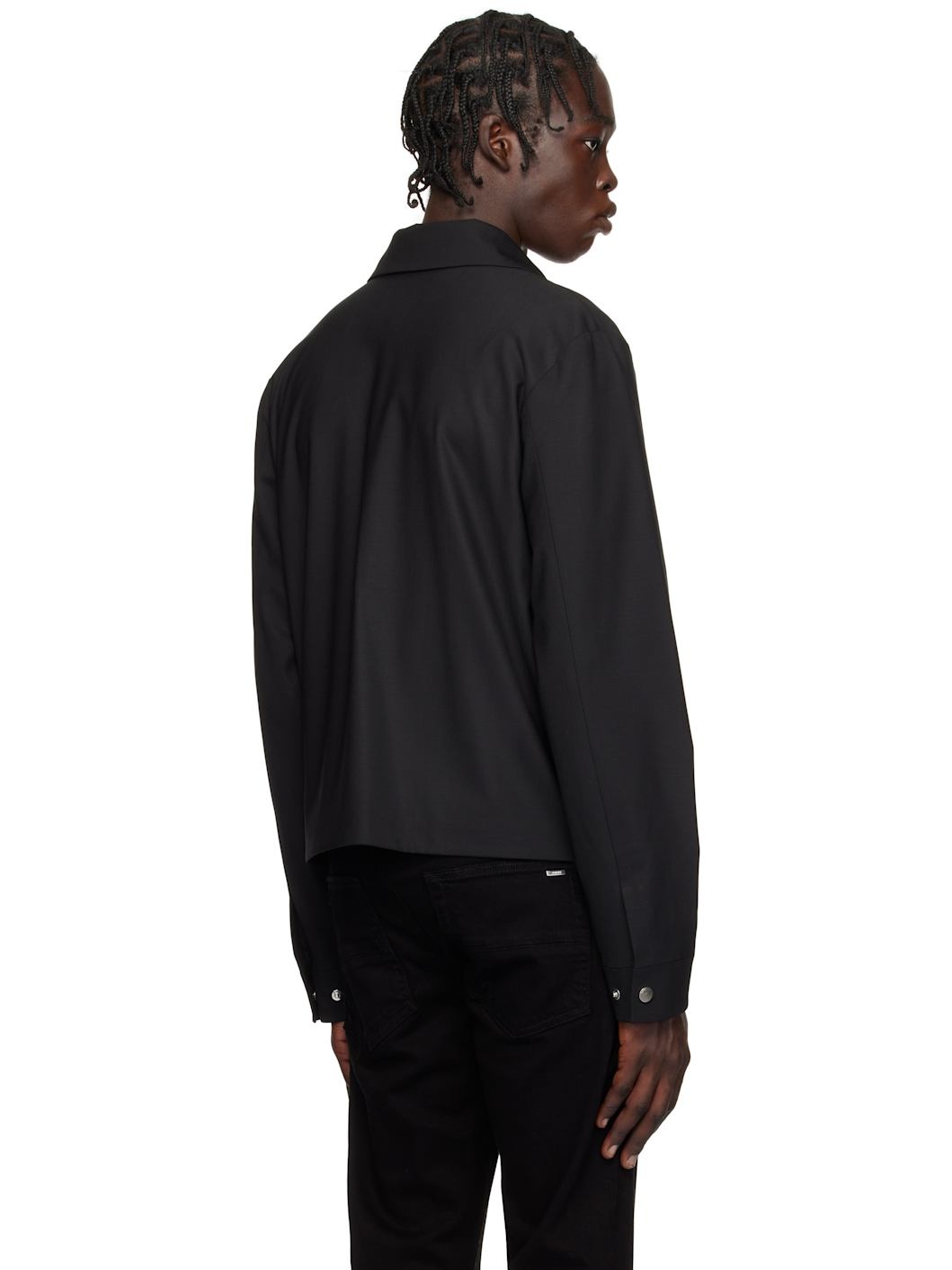 Black Evening Blouson Jacket - 3
