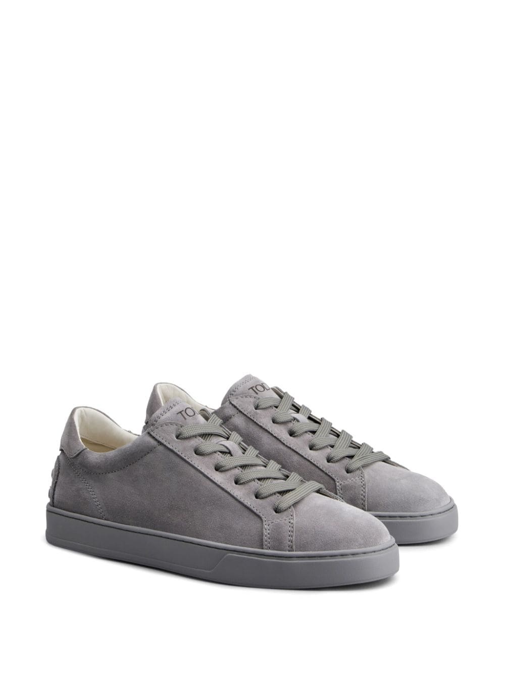 panelled suede sneakers - 2