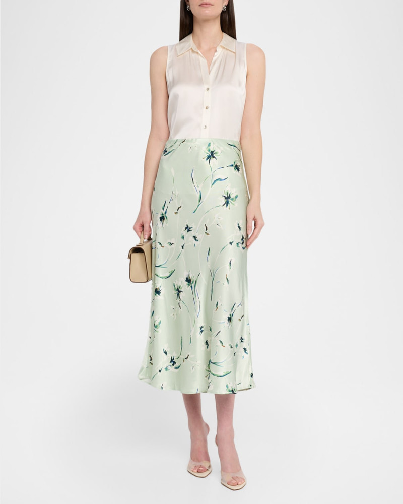 Rails Anya Satin Midi Skirt outlook