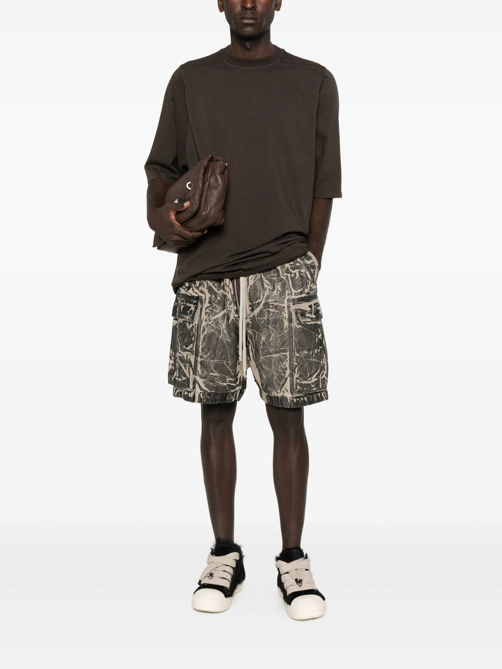 Rick Owens Drkshdw Washed Cargo Shorts - 4