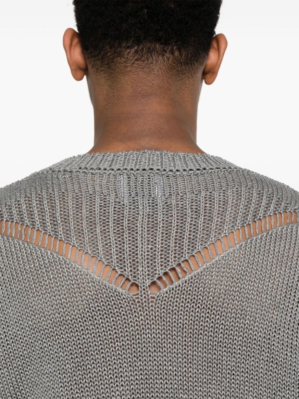 intarsia-knit logo jumper - 5