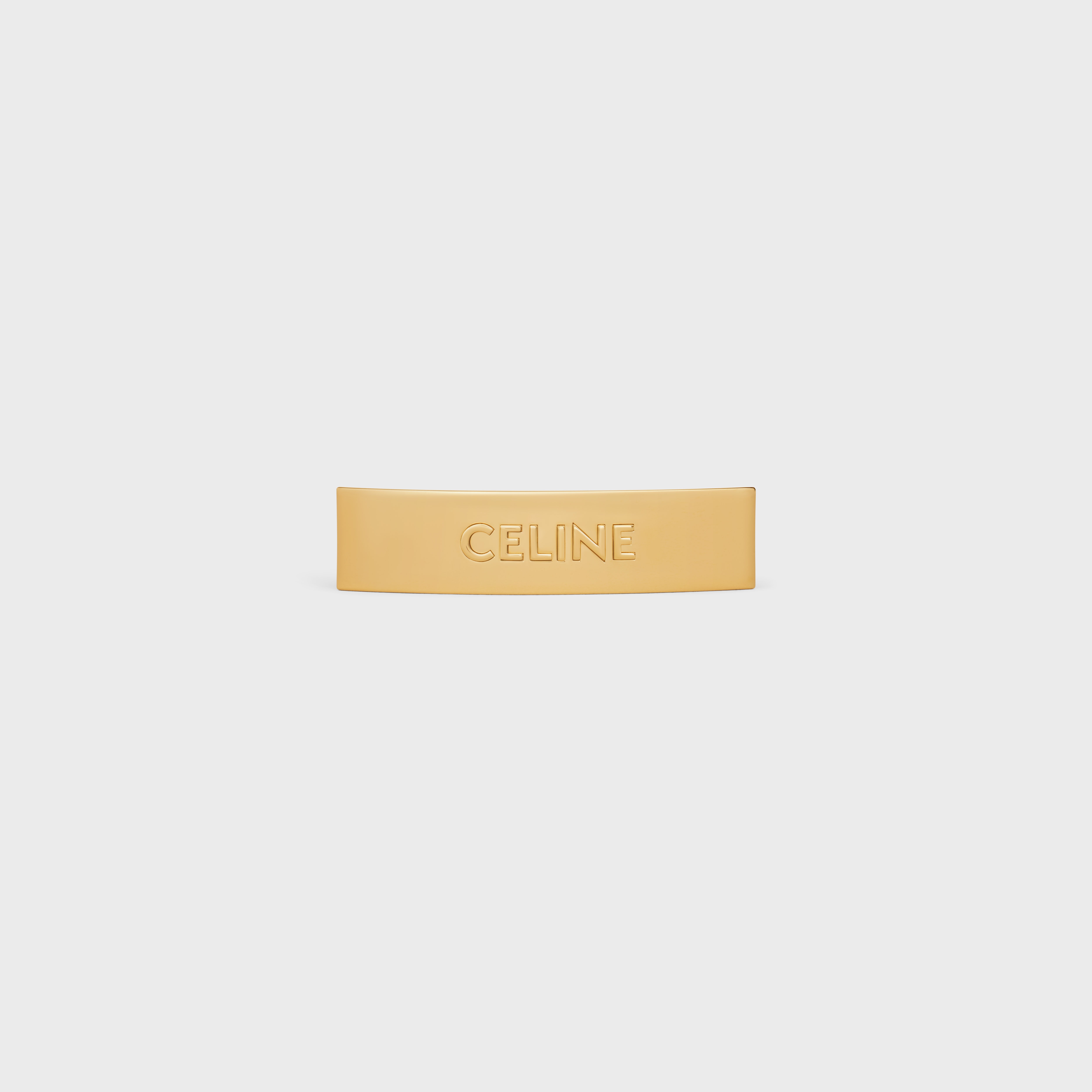 Celine Hair Clip in Brass and Steel with Gold Finish - 1