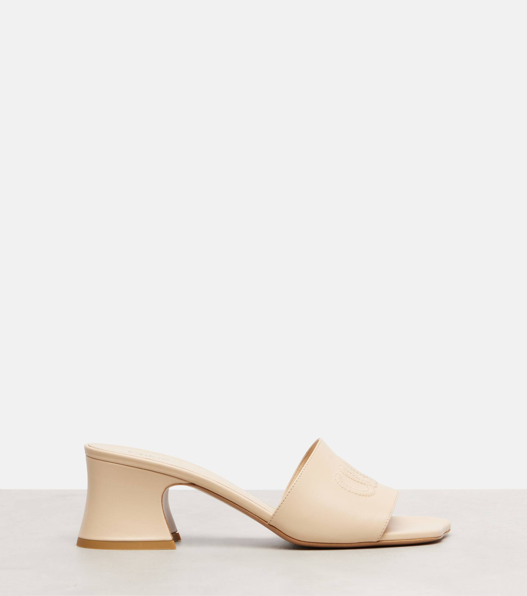Chloé Soleil 55 logo leather mules - 4