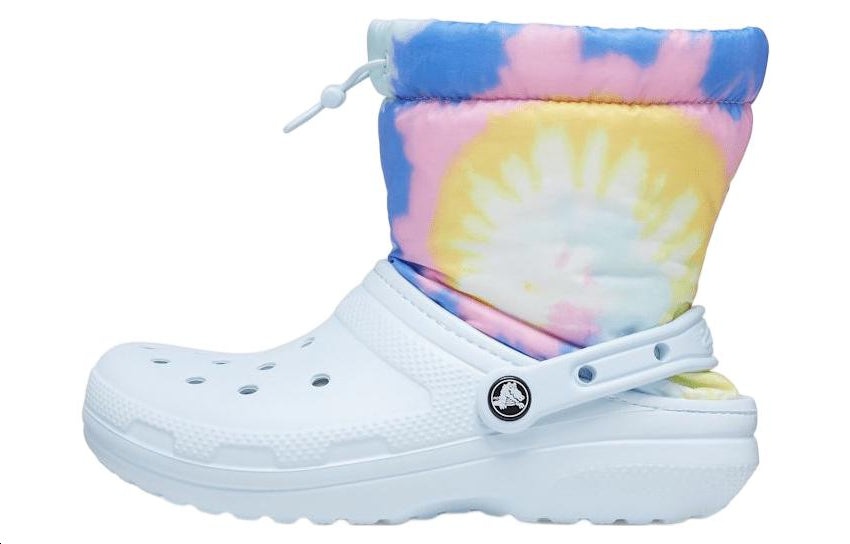 Crocs Classic Lined Neo Puff Boots 'Tie Dye Mineral Blue' 207328-002 - 2