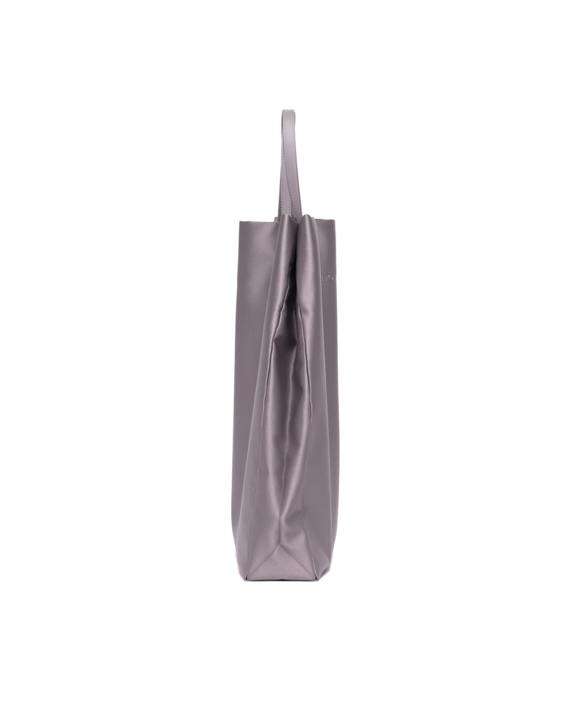 Carven Silver Satin Jeanne Tote Bag outlook