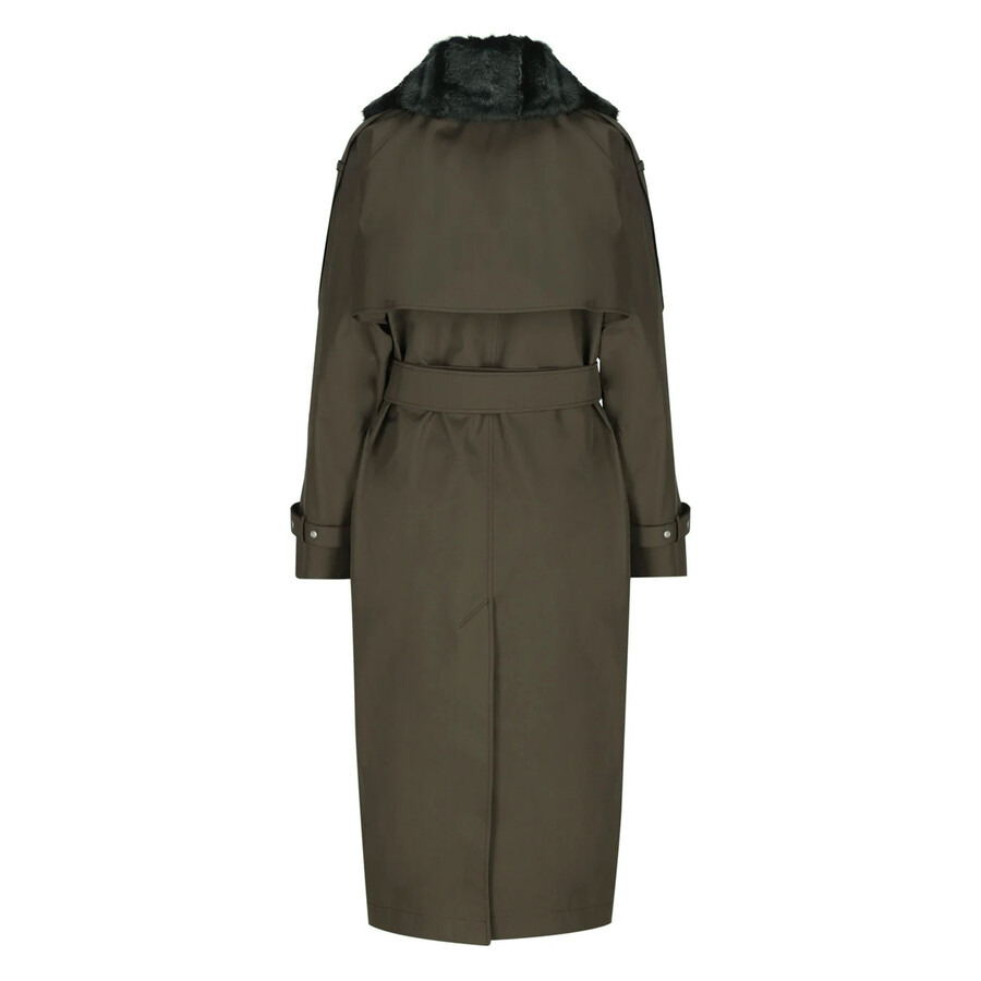 Burberry High Neck Check Print Trench Coat - 2