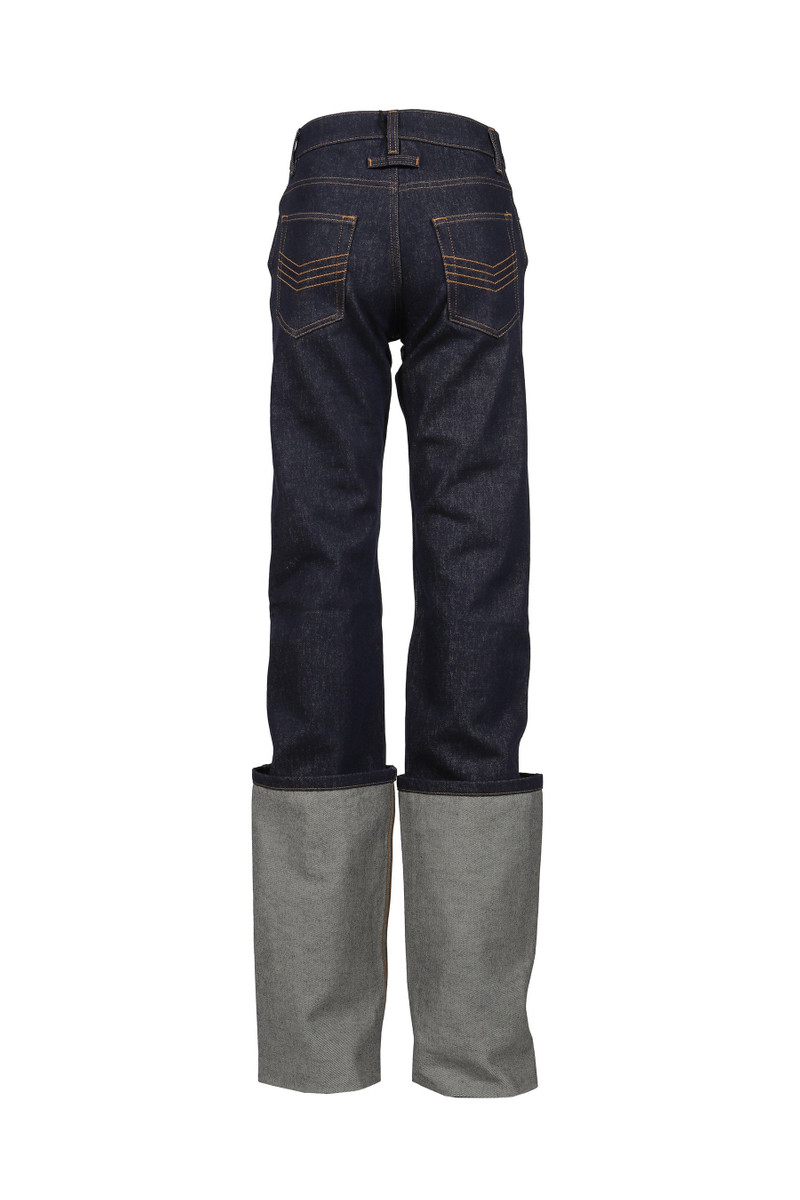Jean Paul Gaultier DENIM PANTS WITH CUTS ON FRONT / IND outlook