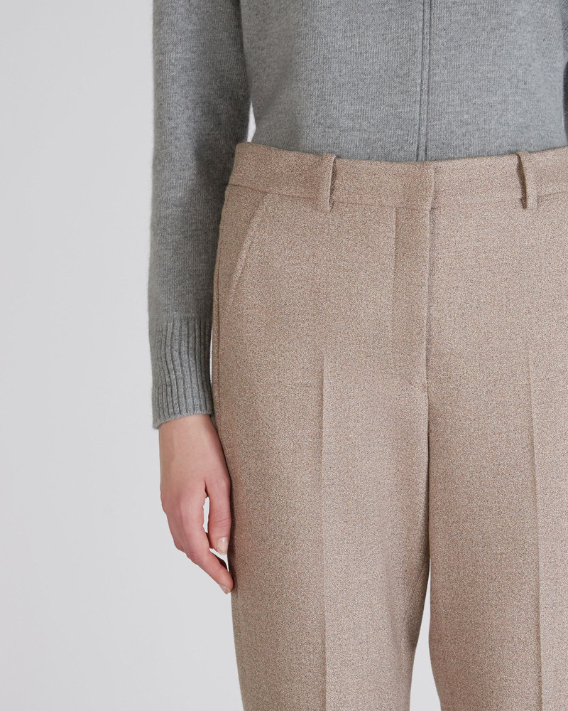 Regular fit flannel trousers 4