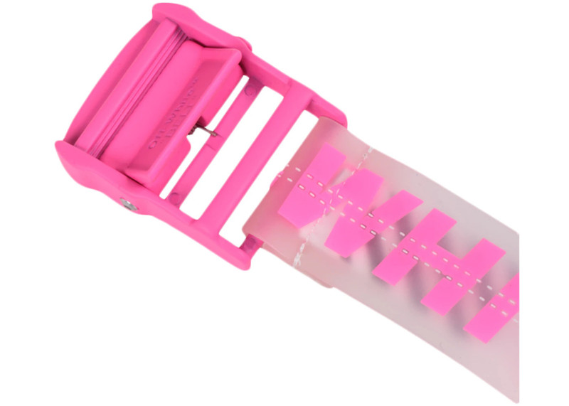 Off-White OFF-WHITE Rubber Industrial Belt (SS19) Transparent Fuchsia outlook