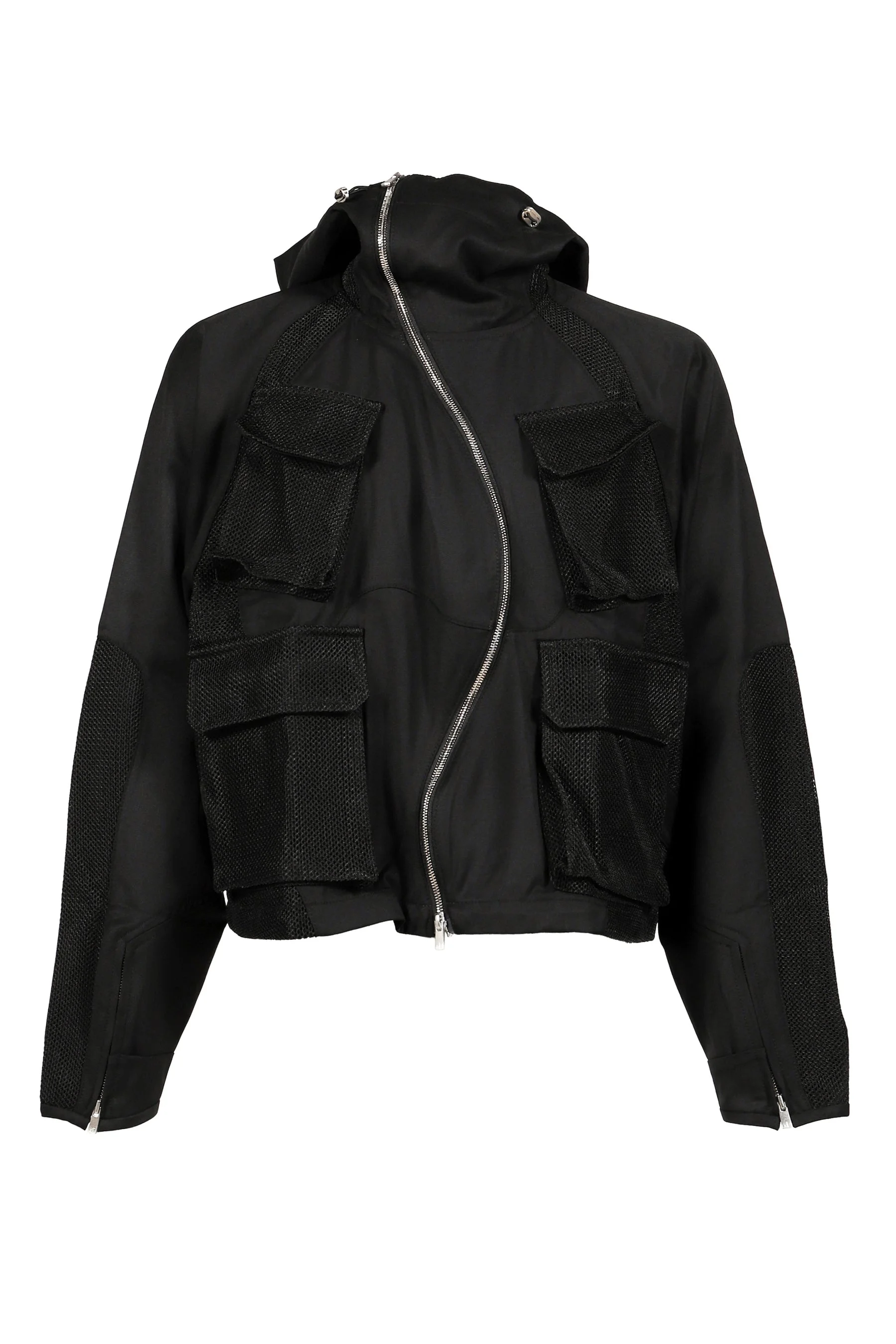 AIRE CURVED ZIP GAME JACKET / BLK - 1