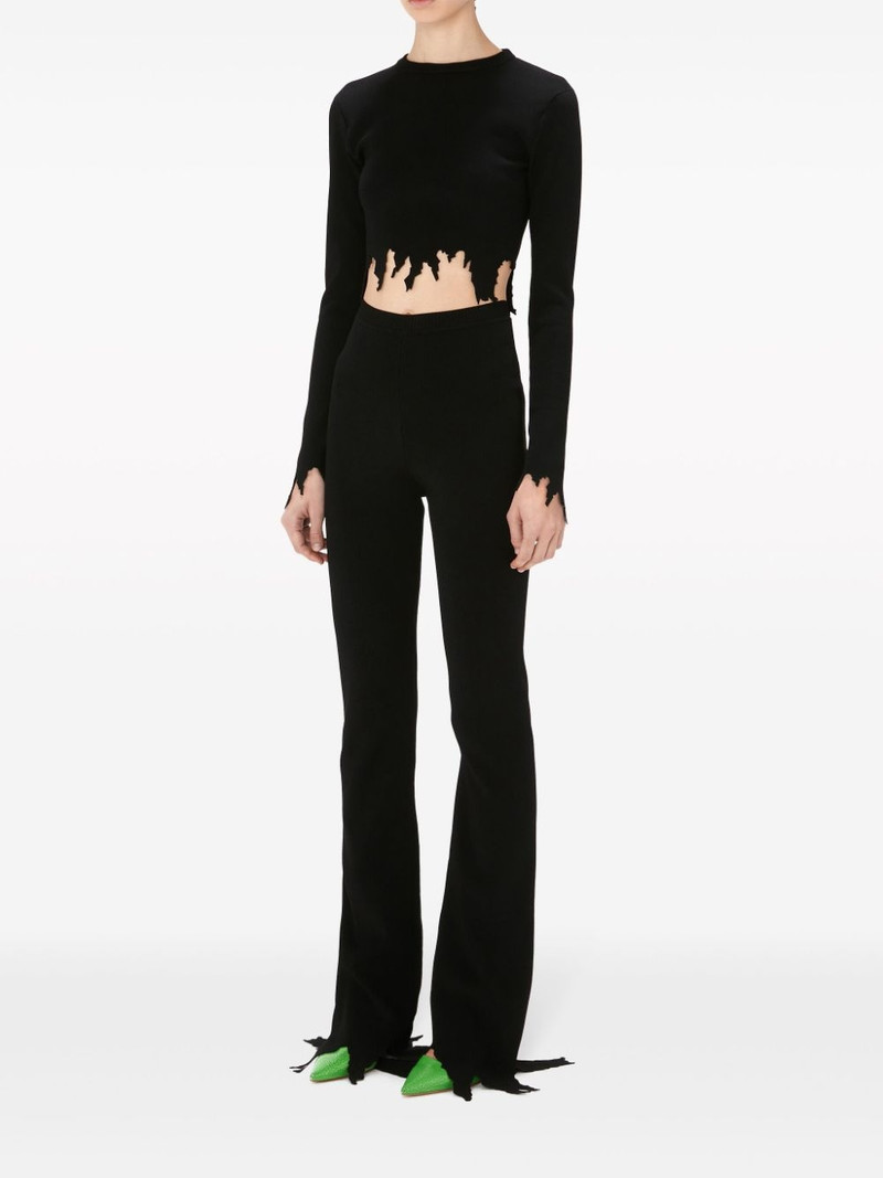 JW Anderson laser-cut fine-ribbed jumper outlook