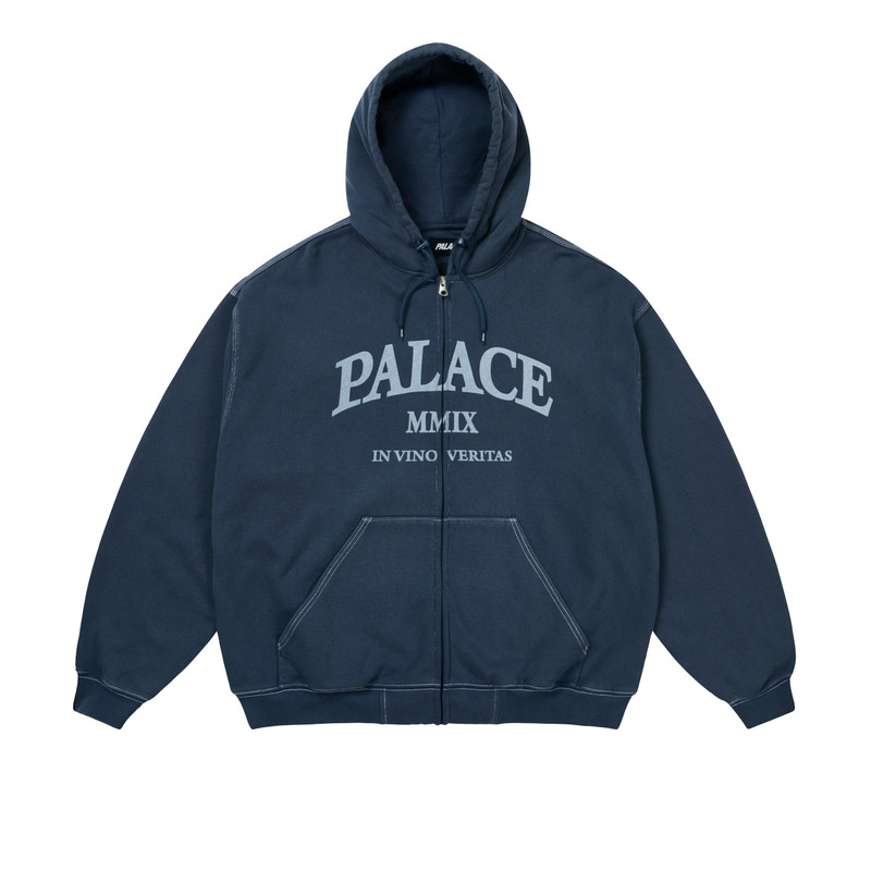 TRIPLE STITCH VERITAS ZIP HOOD NAVY 1
