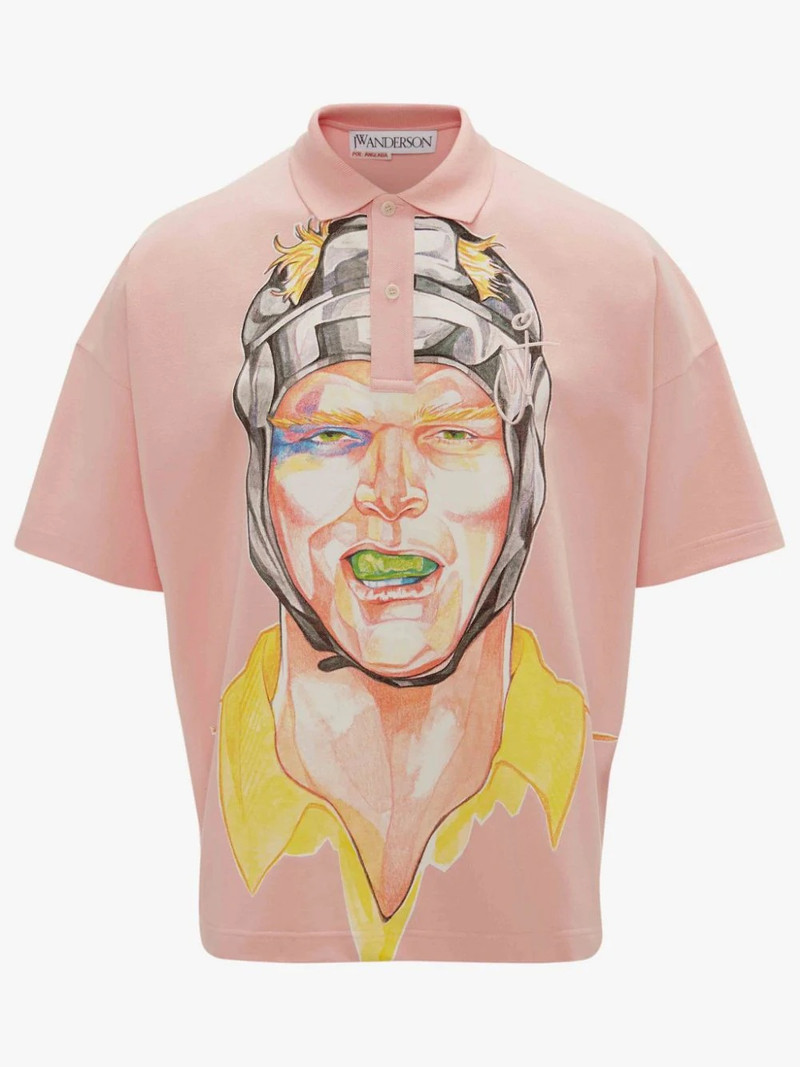 OVERSIZED PRINTED POLO SHIRT 1