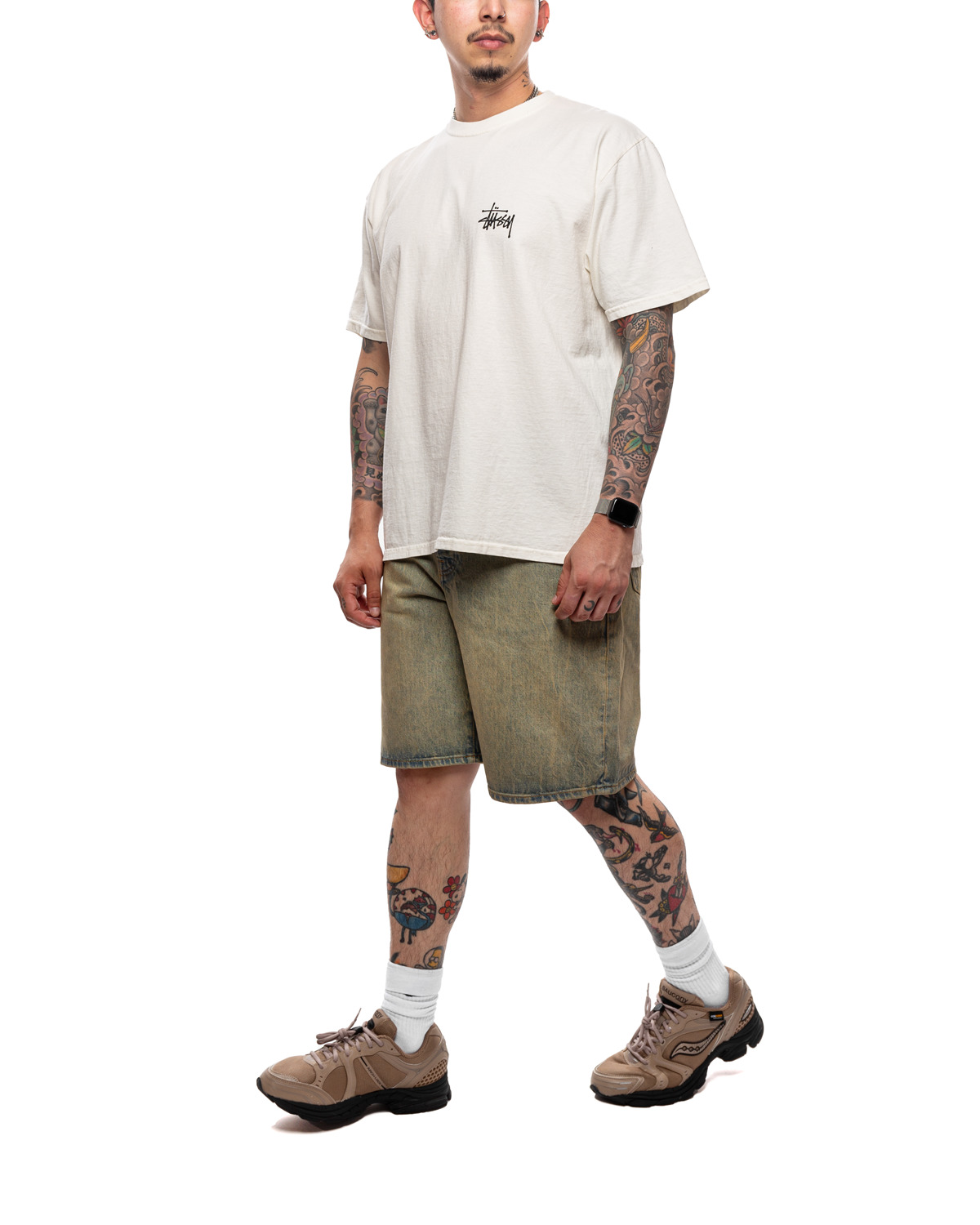 Basic Stussy Pigment Dyed Tee 'Natural' - 2