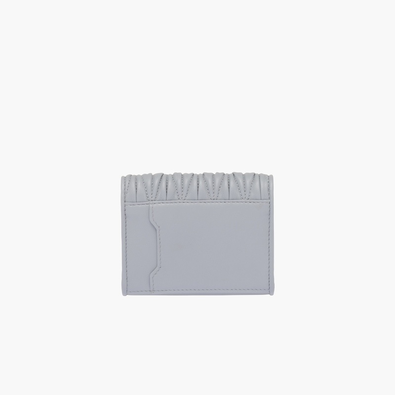 Matelassé nappa leather card holder - 5