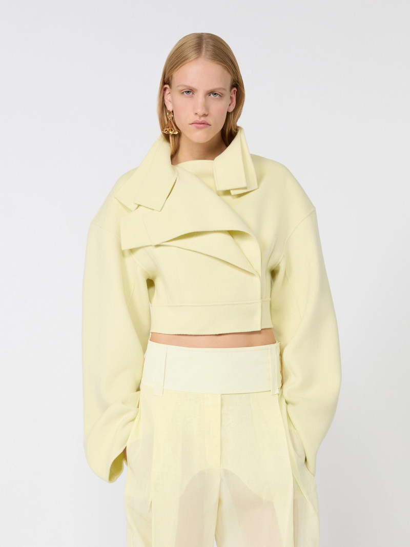 PACCA Pure wool biker jacket - LIGHT YELLOW 5