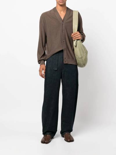 Lemaire long-sleeved V-neck cardigan outlook