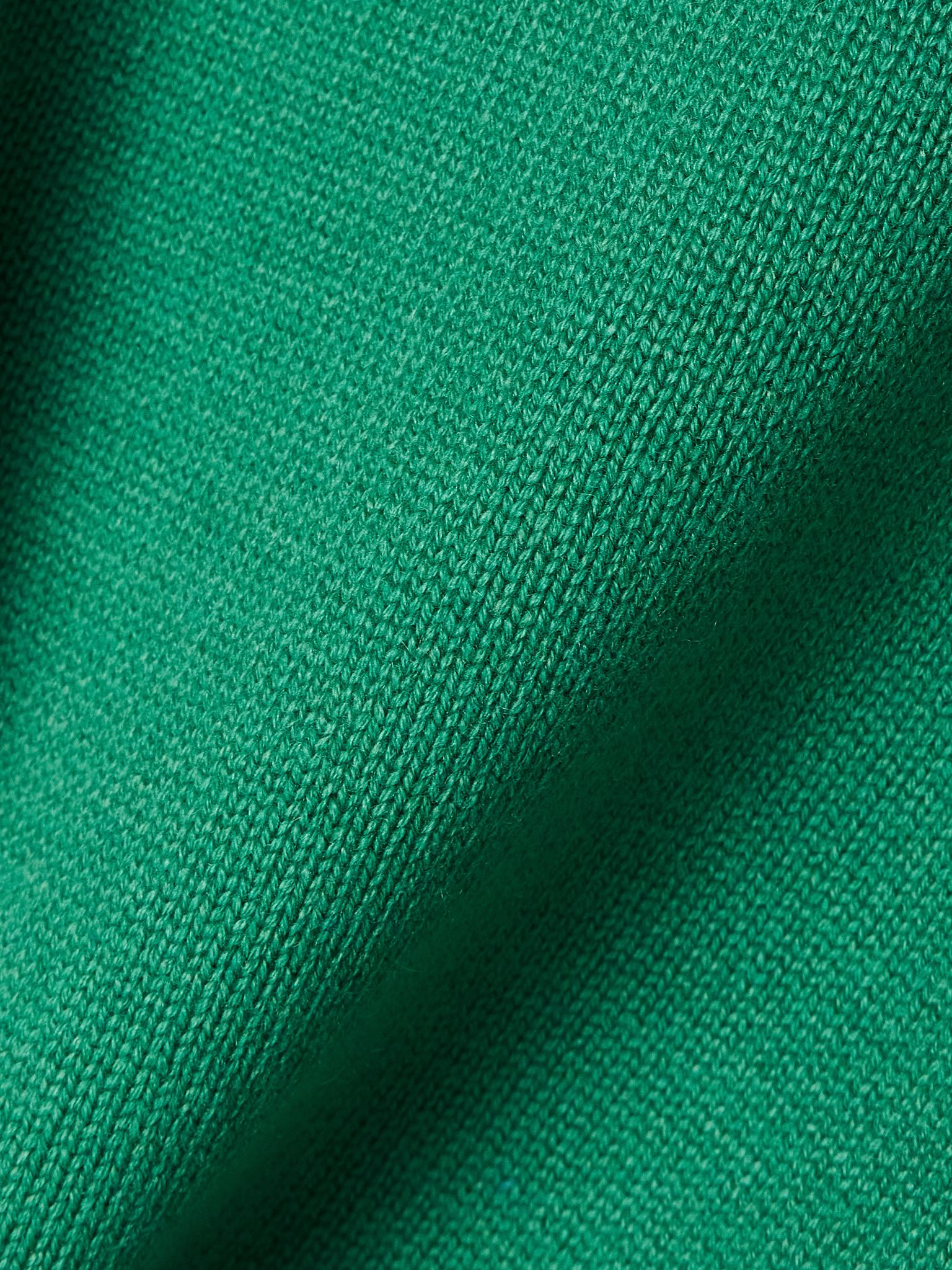 Cashmere zip-up hoodie Forest green - 5