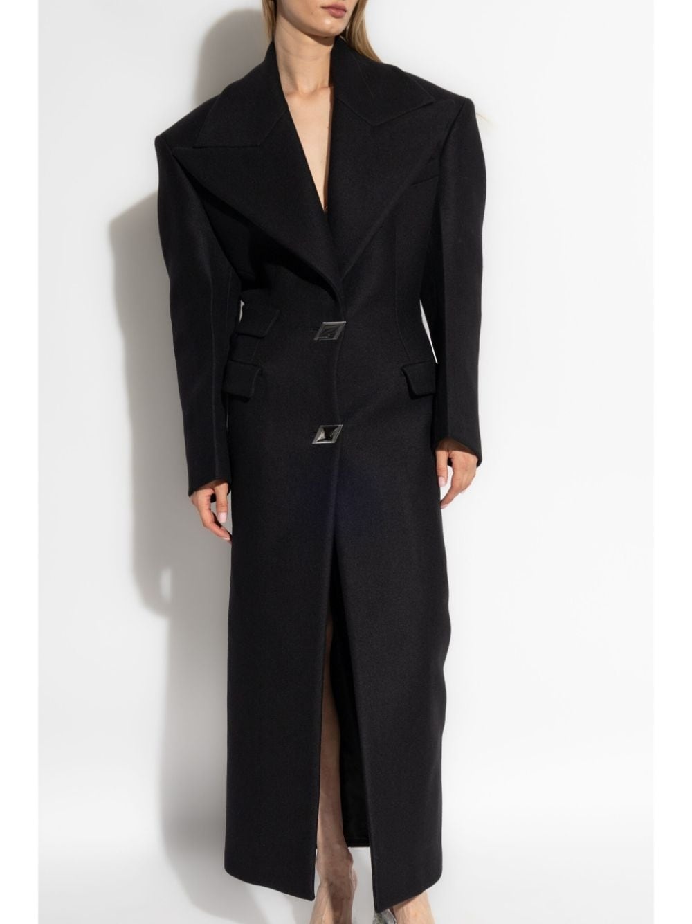 wool maxi coat - 3