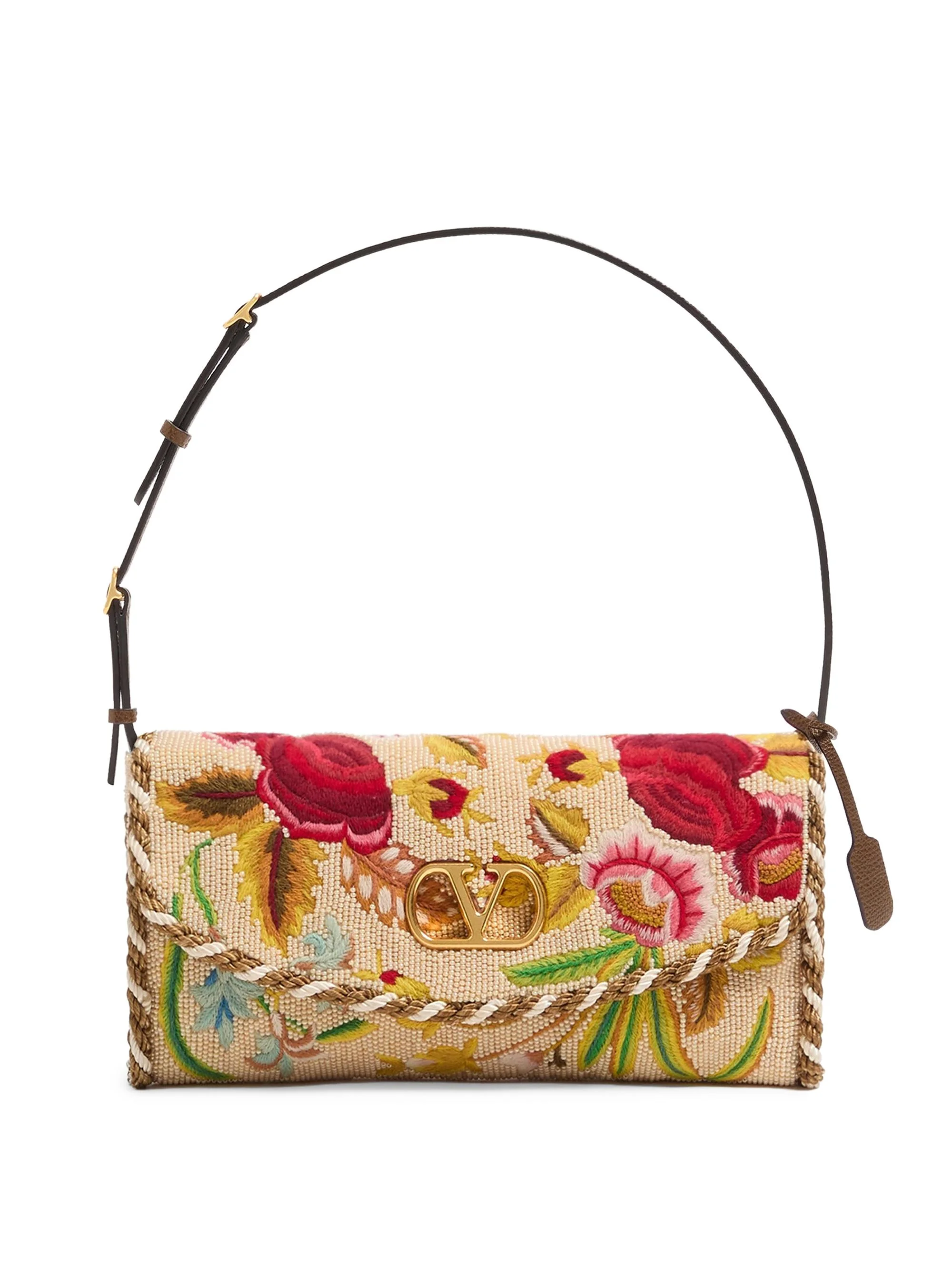 Women's Devain Embroidered Shoulder Bag - Multicolour - 1
