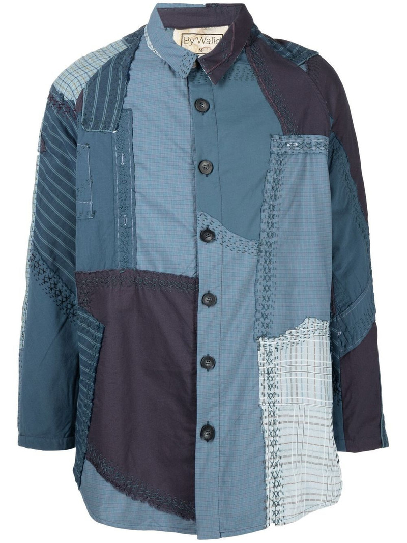 Miles panelled shirt jacket 1