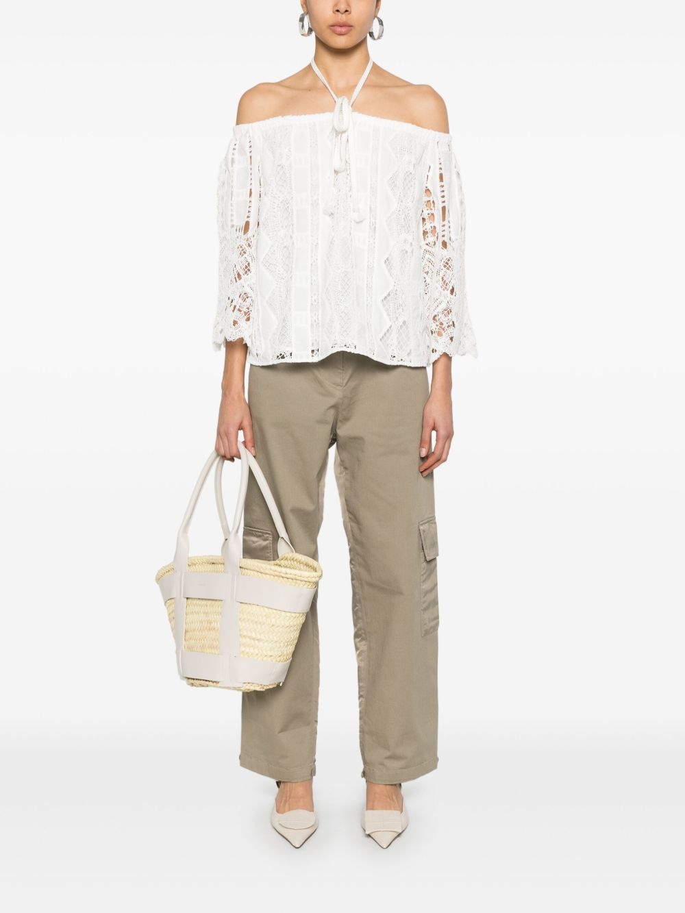 off-shoulder blouse - 2