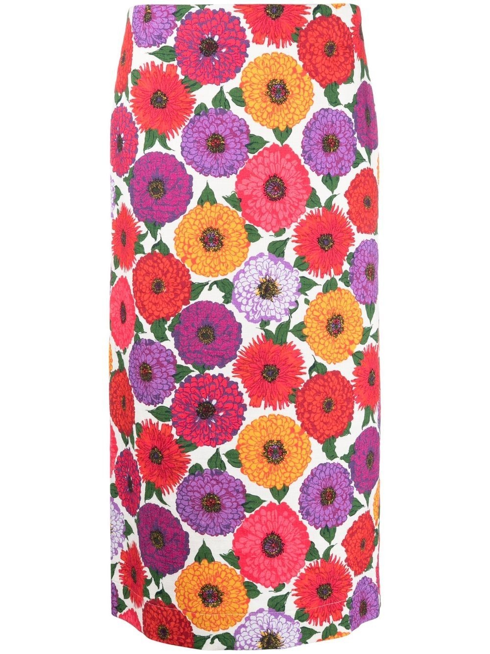 Zinnie floral-print pencil skirt - 1
