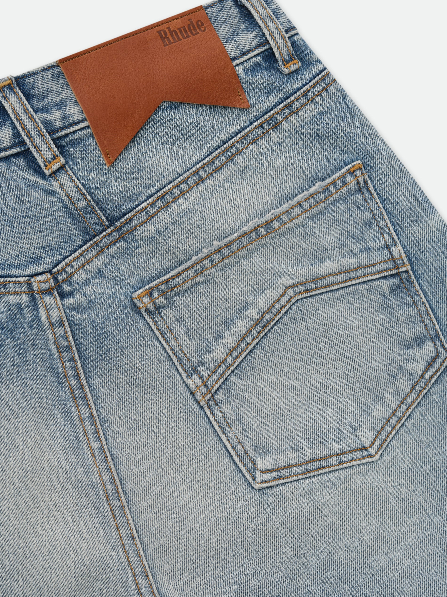 DENIM BAGGY SHORT - 4