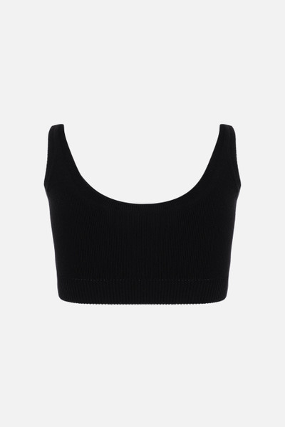 Simone Rocha STRETCH KNIT BRA WITH CUT-OUT outlook